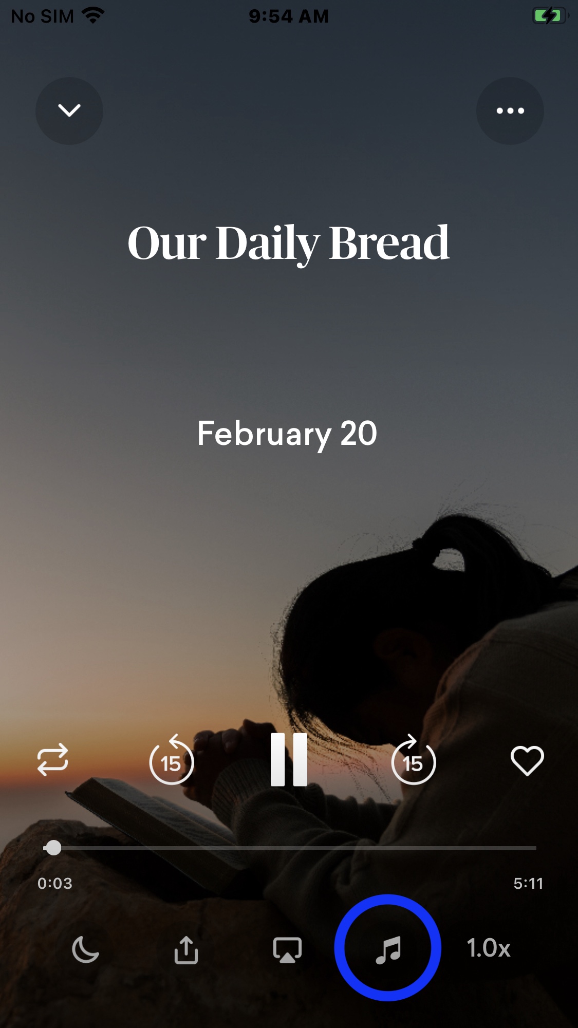 How to stop or change background music (iOS) Amen